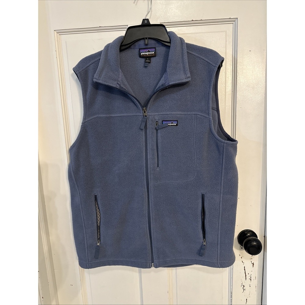Patagonia Classic Synchilla Fleece Vest Men's Size L Large Blue